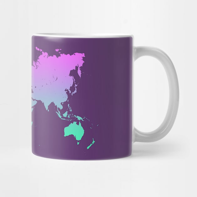 World Map gradient by burropatterns